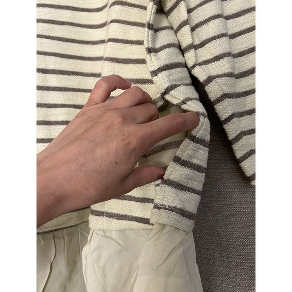 LOGO by Lori Goldstein  Stripped Yellow Blouse - Picture 8 of 11